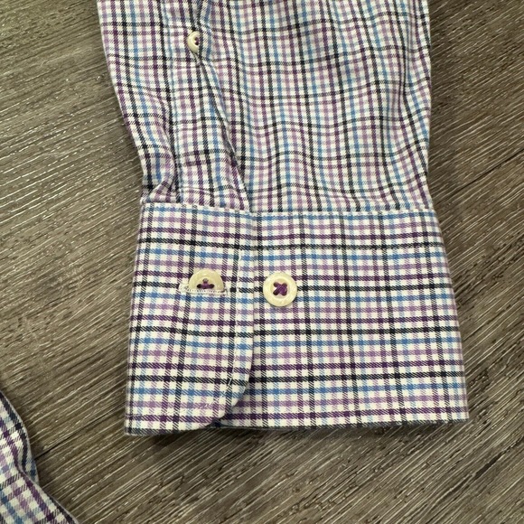 Peter Millar Shirt Mens Extra Large Plaid Casual Golf Adult Preppy‎ Classiccore - Picture 3 of 11